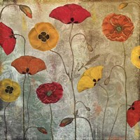 Dancing Poppies III Fine Art Print