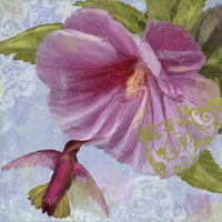 Humming Hibiscus I Fine Art Print