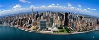 Aerial View of a Cityscape, New York City Fine Art Print