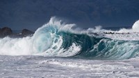 Waves in Pacific Ocean, Hawaii Fine Art Print