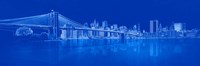 Brooklyn Bridge in Blue Fine Art Print