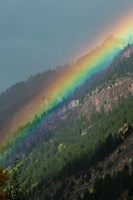 Rainbow over Mountain Range, Maroon Creek Valley, Aspen, Colorado Fine Art Print