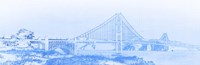 Golden Gate Bridge, San Francisco, California (Blue) Fine Art Print