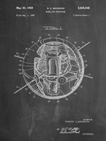Chalkboard Earth Satellite Patent Fine Art Print