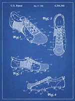 Blueprint Soccer Cleats Patent Fine Art Print