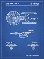 Blueprint Starship Enterprise Patent Fine Art Print