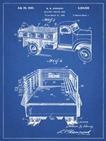 Blueprint Army Troops Transport Truck Patent Framed Print
