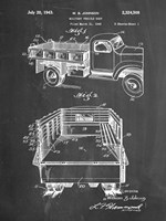 Chalkboard Army Troops Transport Truck Patent Framed Print
