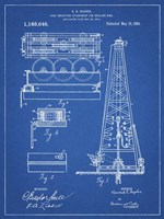 Blueprint Howard Hughes Oil Drilling Rig Patent Fine Art Print