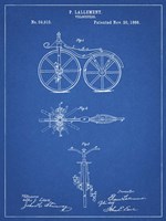 Blueprint First Bicycle 1866 Patent Fine Art Print