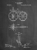 Chalkboard First Bicycle 1866 Patent Fine Art Print