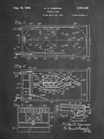 Chalkboard Pin Ball Machine Patent Fine Art Print