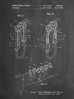 Chalkboard Rock Climbing Camalot Patent Fine Art Print