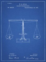 Blueprint Scales of Justice Patent Fine Art Print