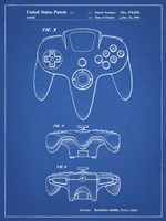 Blueprint Nintendo 64 Controller Patent Fine Art Print
