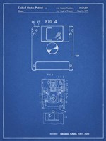 Blueprint 3 1/2 Inch Floppy Disk Patent Fine Art Print