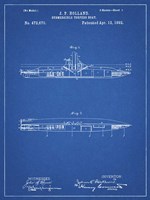 Blueprint Holland Submarine Patent Fine Art Print