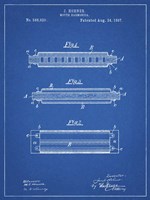 Blueprint Hohner Harmonica Patent Fine Art Print