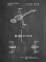 Chalkboard Star Wars B-Wing Starfighter Patent Framed Print