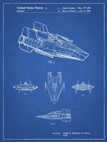 Blueprint Star Wars RZ-1 A Wing Starfighter Patent Framed Print