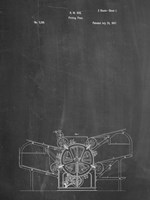 Chalkboard Printing Press Patent Fine Art Print