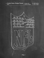 Chalkboard NFL Display Patent Fine Art Print