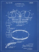 Blueprint Football Shoulder Pads 1925 Patent Fine Art Print