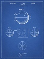 Blueprint Basketball 1929 Game Ball Patent Fine Art Print