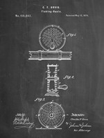 Chalkboard Orvis 1874 Fly Fishing Reel Patent Fine Art Print