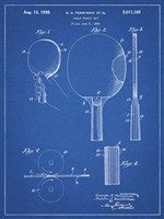 Blueprint Ping Pong Paddle Patent Fine Art Print