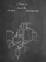 Chalkboard Pasteurized Milk Patent Fine Art Print