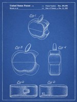 Blueprint Apple Logo Flip Phone Patent Fine Art Print