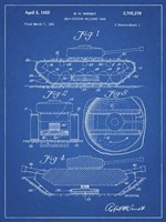 Blueprint Military Self Digging Tank Patent Fine Art Print