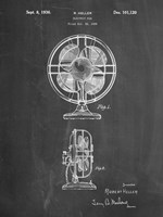 Chalkboard Table Fan Patent Fine Art Print