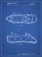 Blueprint Ballet Slipper Patent Fine Art Print