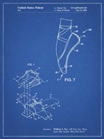 Blueprint Ballet Shoe Patent Fine Art Print