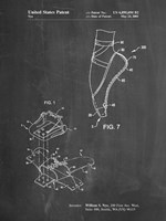 Chalkboard Ballet Shoe Patent Fine Art Print