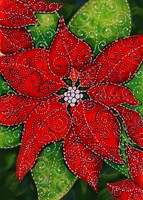 Sparkling Poinsettia Fine Art Print