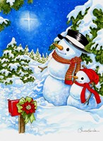 Sparkling Snowmen Fine Art Print