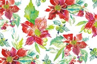 Poinsettia Pretty V Fine Art Print