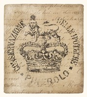 Vintage Seal IV Antique Border v2 Framed Print