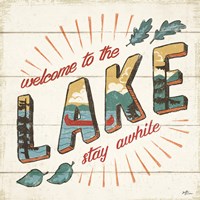 Vintage Lake II Fine Art Print