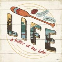 Vintage Lake III Fine Art Print