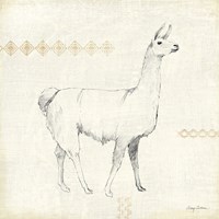 Llama Land VII Framed Print