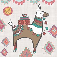 Playful Llamas I Framed Print