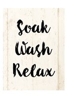 Soak Wash Relax Fine Art Print