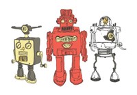 Three Robots Fine Art Print