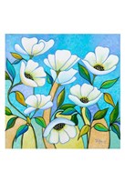 White Poppies Fine Art Print