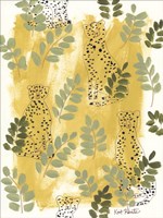 Hello Cheetah - Green Fine Art Print