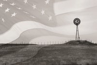 Patriotic Windmill Fine Art Print